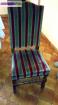 4 chaises chene massif tissus - Miniature