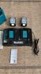 Makita double chargeur + 2 batteries 4ah bl1840b - Miniature