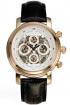 Montre louis cottier skeleton cuir croco plaqué or rose... - Miniature