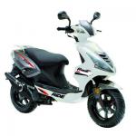 Scooter ride race blanc 50cc - Miniature