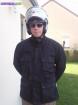 Veste et casque moto homme - Miniature