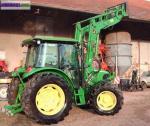 Tracteur jd 5820+fourche - Miniature