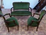 Salon style louis xv vert empire - Miniature