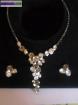 Parure bijoux swarovski collier et boucles d'oreilles... - Miniature