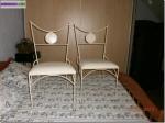 Chaises en fer blanc - Miniature