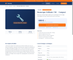 Remorque bagagere fermee touring remorq - 1490 eur - Miniature